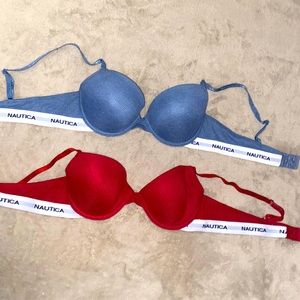 Nautica 36C Bra red and blue